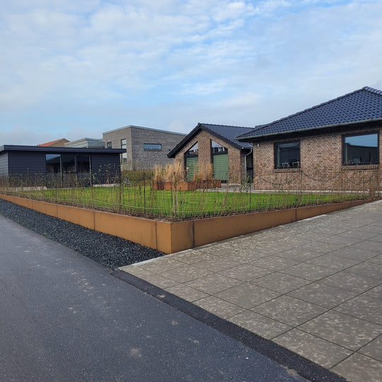 Keerwand van cortenstaal