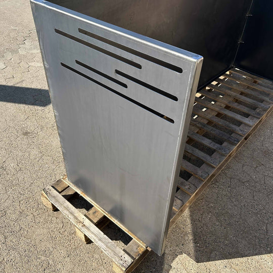 Afvalcontainerafscherming van cortenstaal - design model