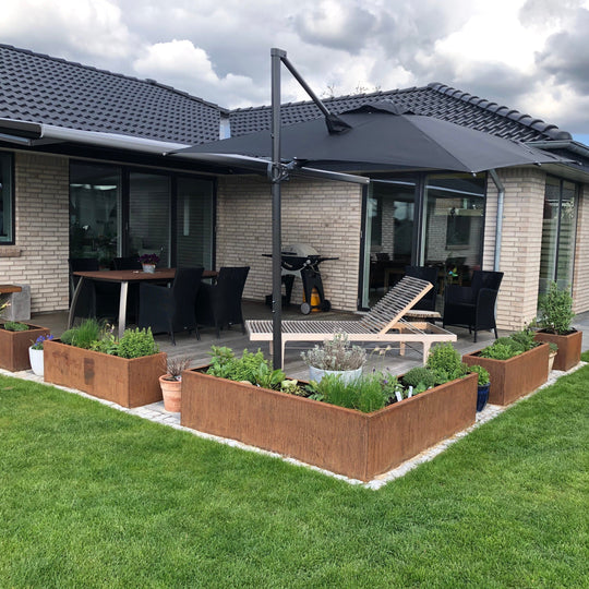 Maatwerk: Plantenbak, hoekmodel