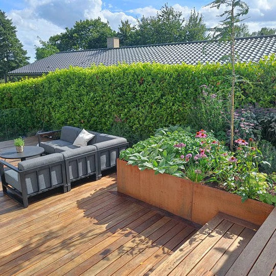 Maatwerk: Plantenbak, lang model +200 cm (met bodem)