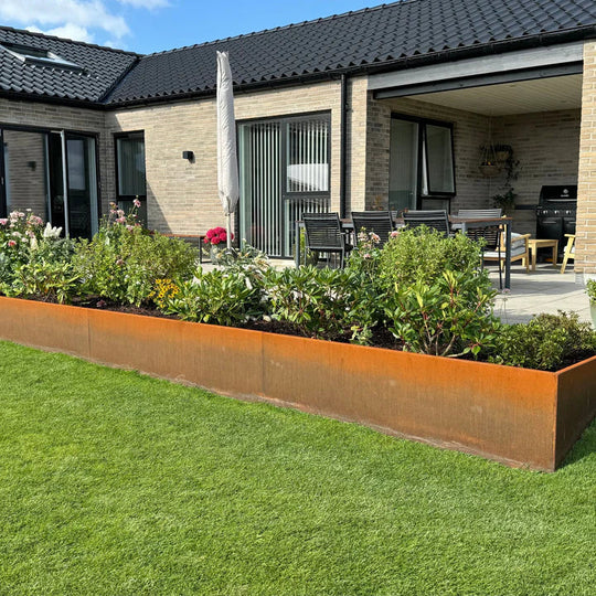 Keerwand van cortenstaal