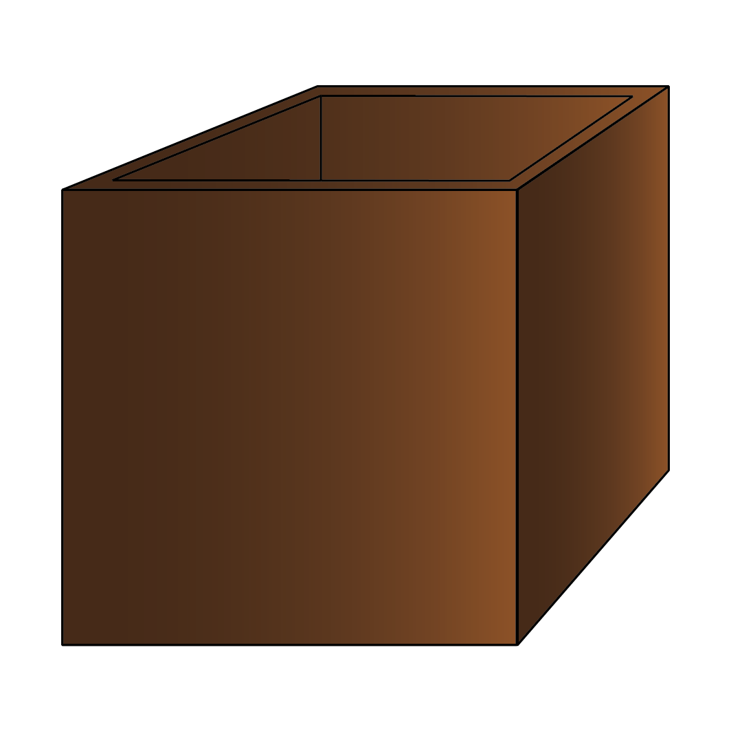 Plantenbak, vierkant