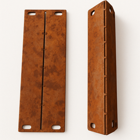 Verstelbare hoekverbinding voor borderranden