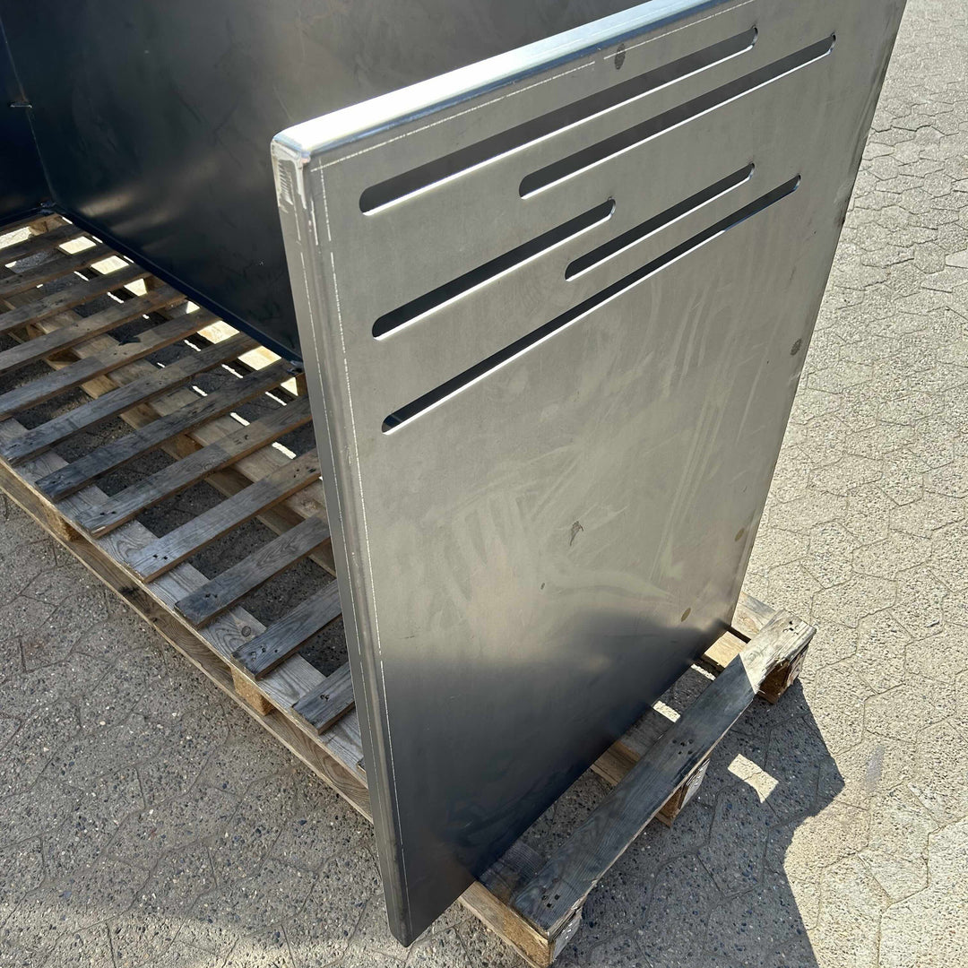 Afvalcontainerafscherming van cortenstaal - design model