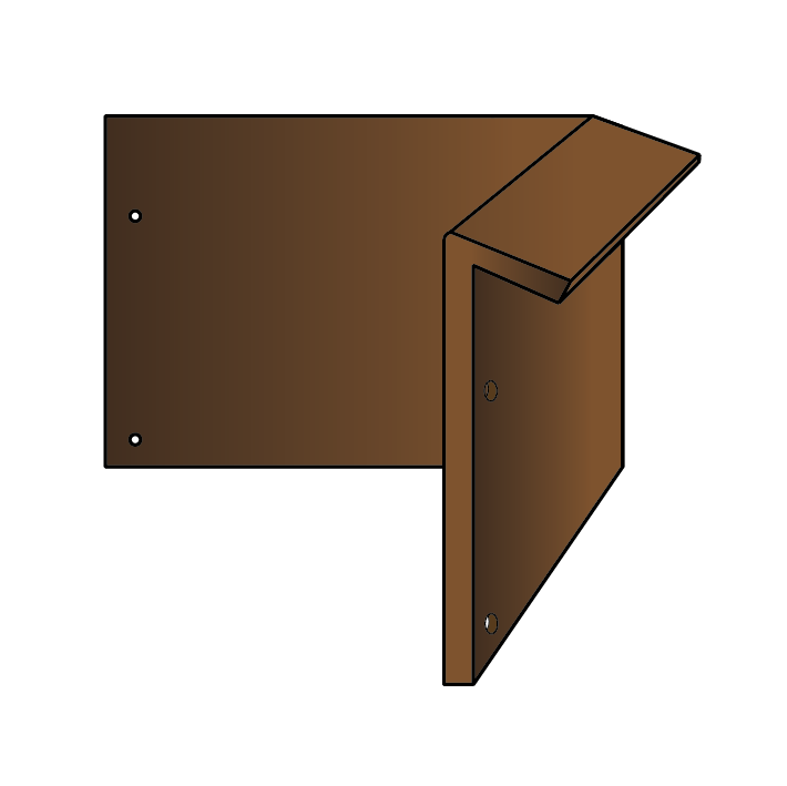 Hoek voor borderrand met slakkenrand
