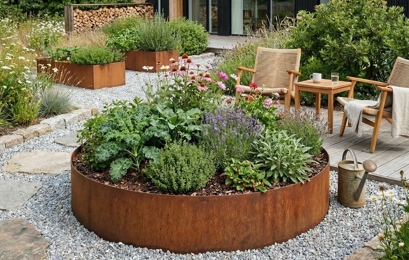 Cortenstaal in de tuin: Complete gids voor een stijlvolle en duurzame buitenruimte