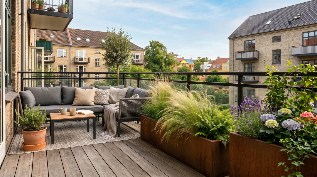 Plantenbakken van cortenstaal voor het balkon: Creëer een groene en stijlvolle stadsruimte