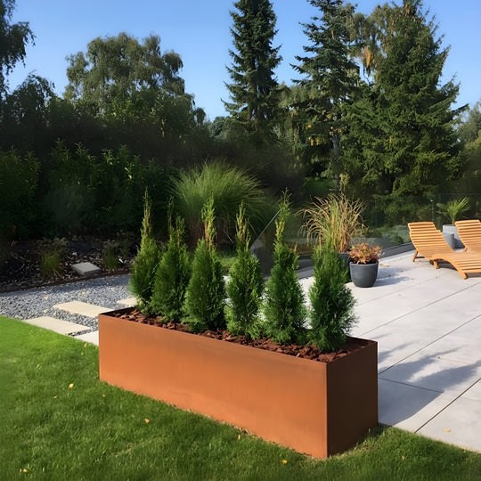 Plantenbak, rechthoekig, 30 cm breed x 50 cm hoog