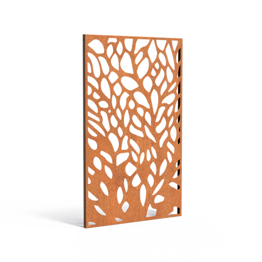 Cortenstalen panelen met uitsparing: Abstract 6