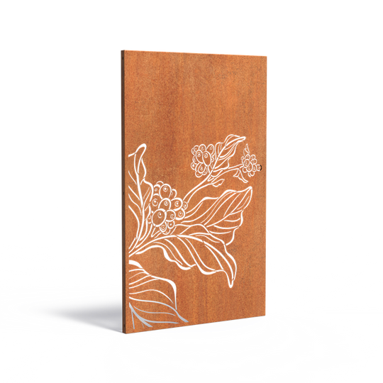 Cortenstalen panelen met uitsparing: Blad