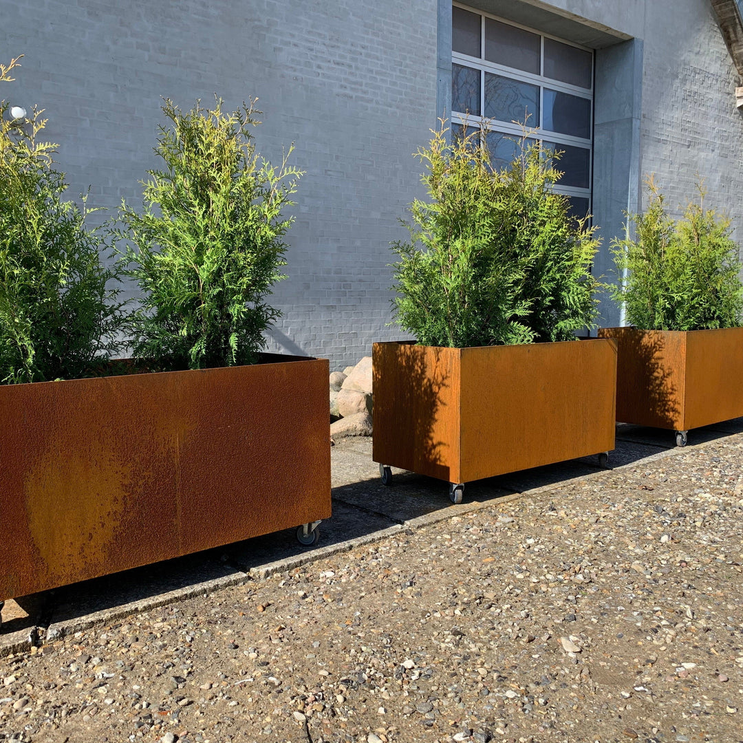 Maatwerk: Plantenbak met wielen