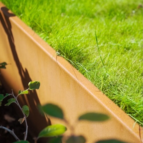 Keerwand van cortenstaal