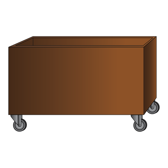 Maatwerk: Plantenbak met wielen