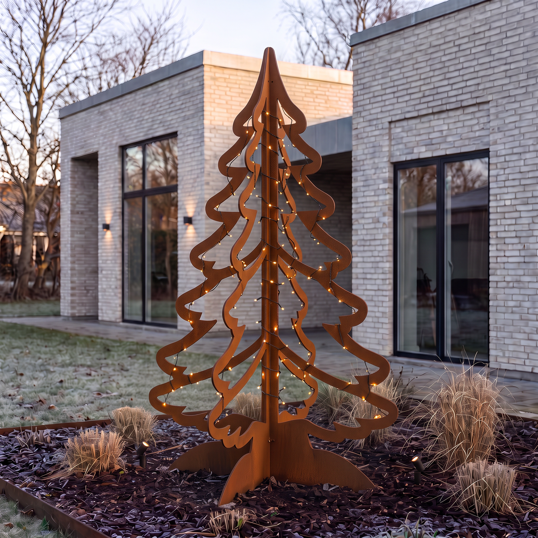 Kerstboom van cortenstaal