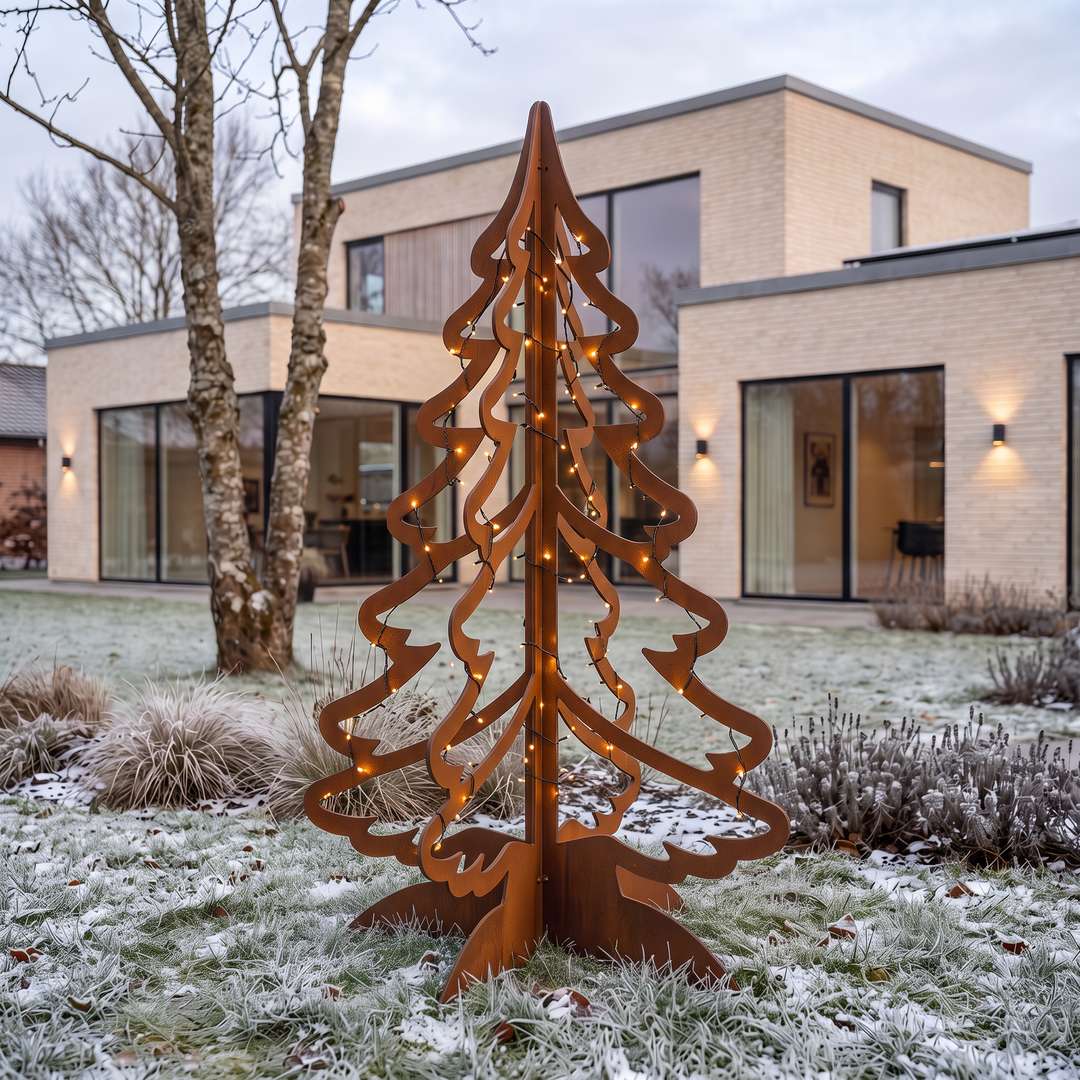 Kerstboom van cortenstaal