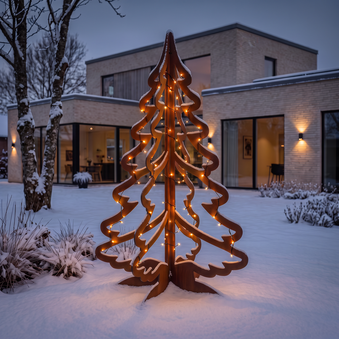 Kerstboom van cortenstaal
