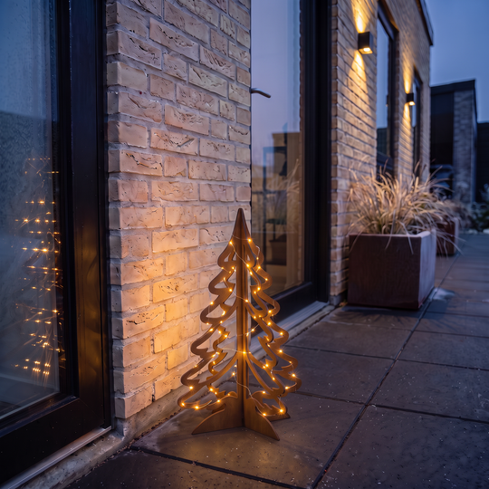 Kerstboom van cortenstaal