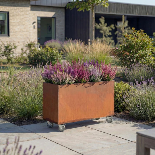 Maatwerk: Plantenbak met wielen