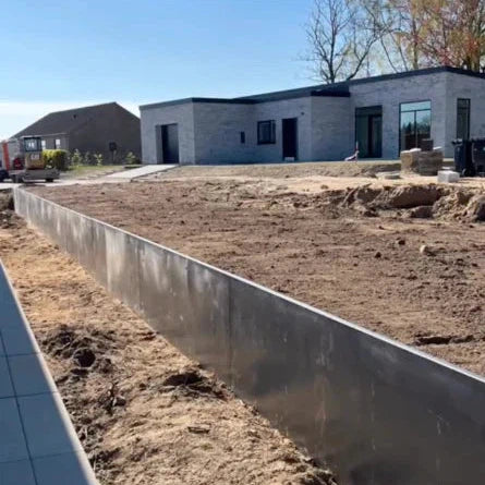 Keerwand van cortenstaal