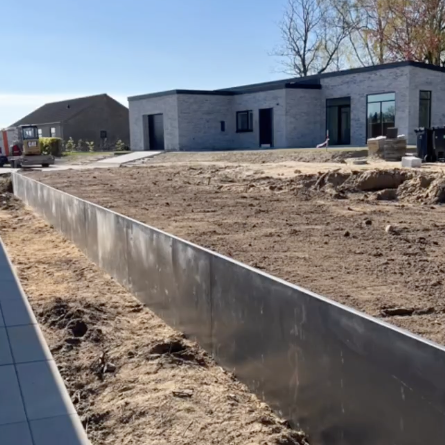 Maatwerk: Keerwand van cortenstaal