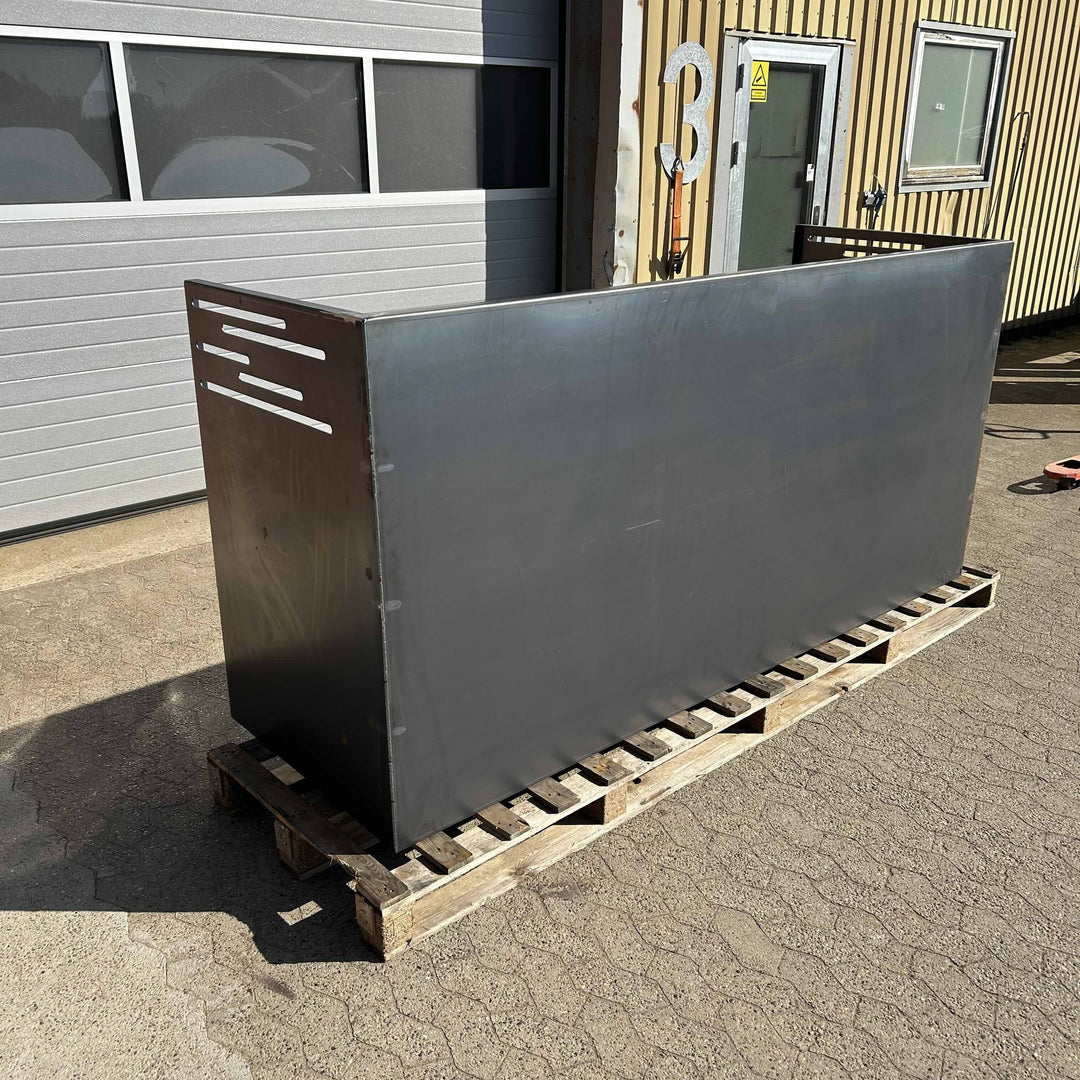 Afvalcontainerafscherming van cortenstaal - design model