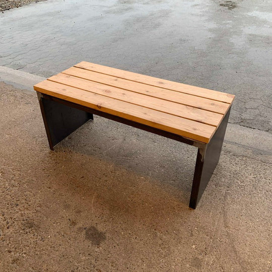 Bank van cortenstaal