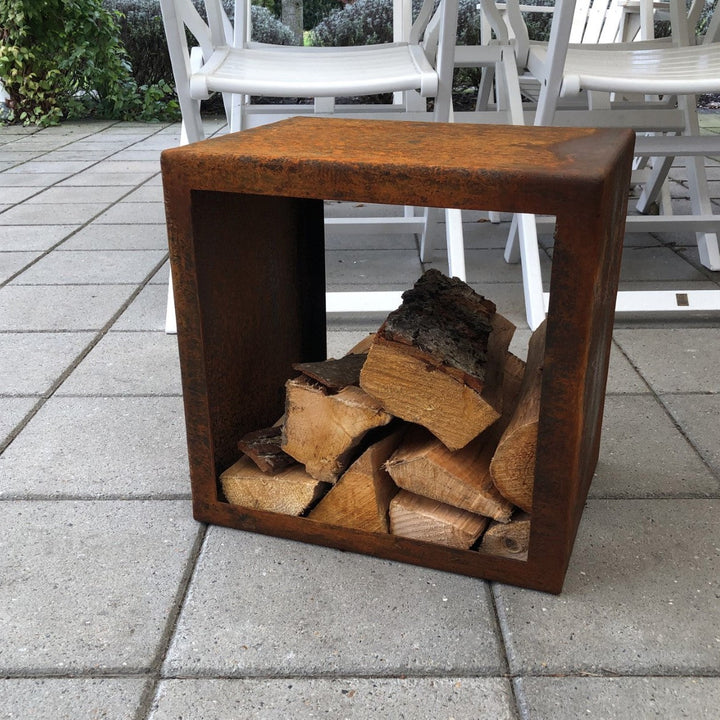 Brandhoutopslag vierkant model