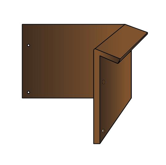 Hoek voor borderrand met slakkenrand
